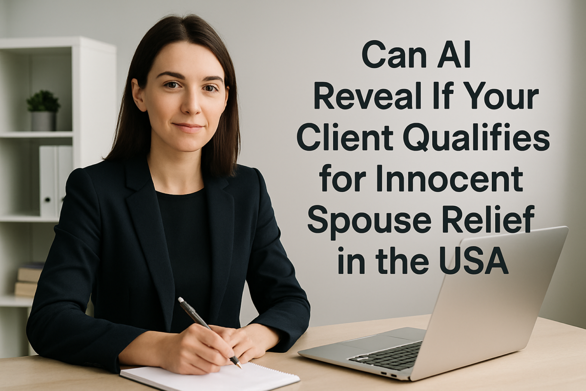 Can AI Tell You If Your Client Qualifies for Innocent Spouse Relief