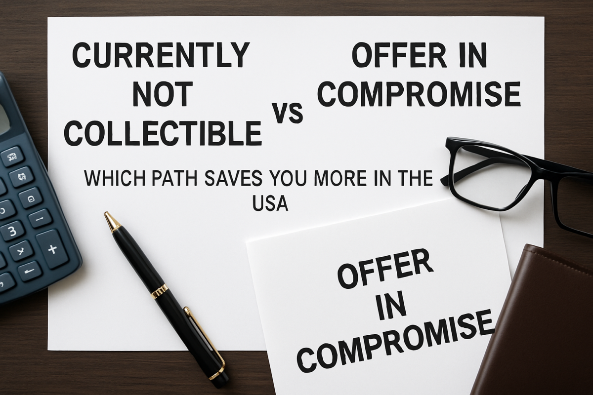 Currently Not Collectible vs Offer in Compromise: Which Is Right