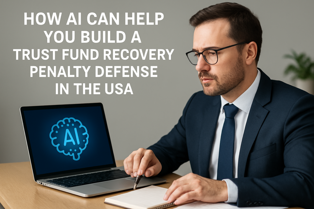 How AI Can Help You Build a Trust Fund Recovery Penalty Defense