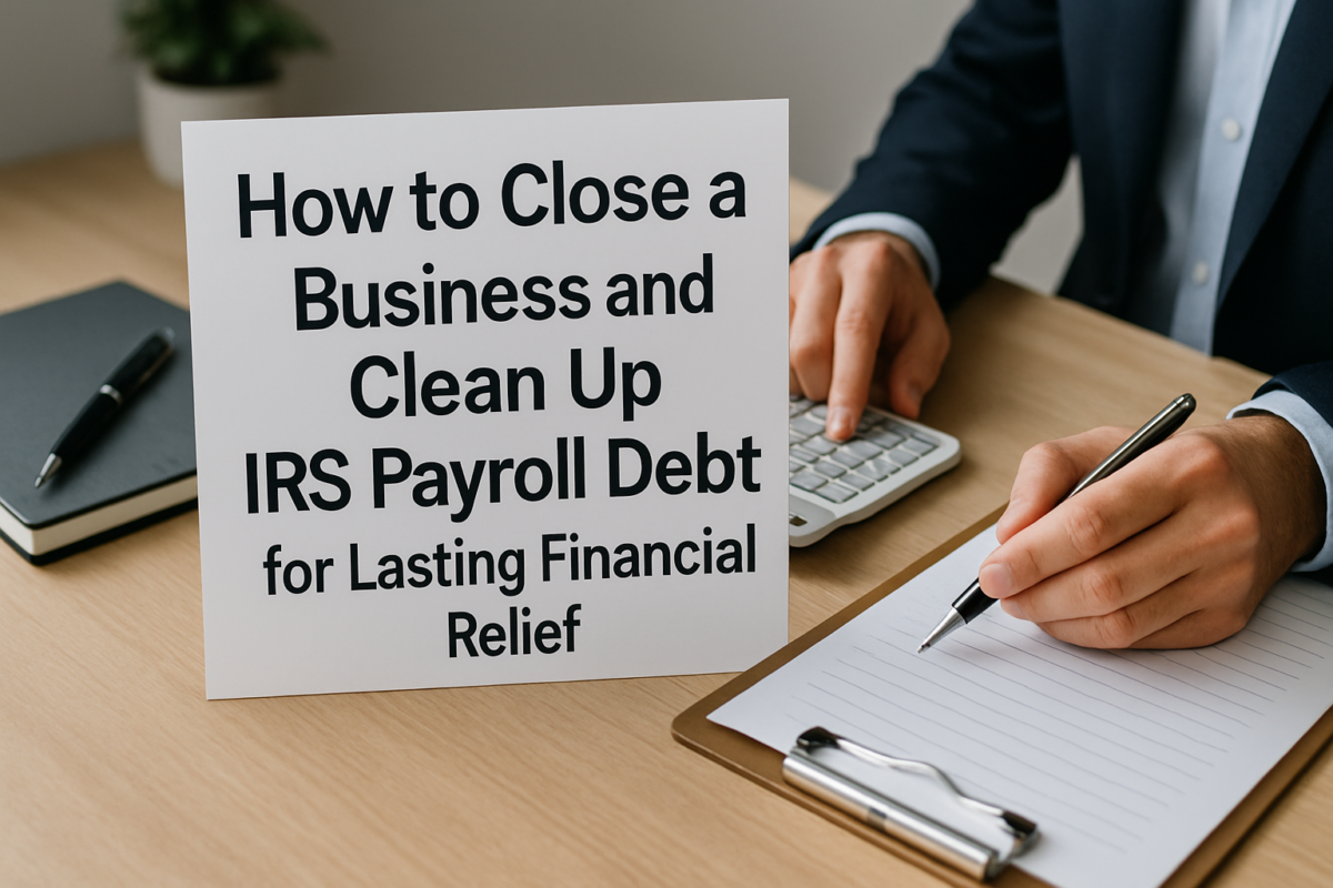 How to Close a Business and Clean Up IRS Payroll Debt