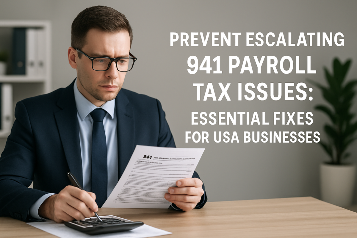 How to Fix a 941 Payroll Tax Problem Before It Gets Worse