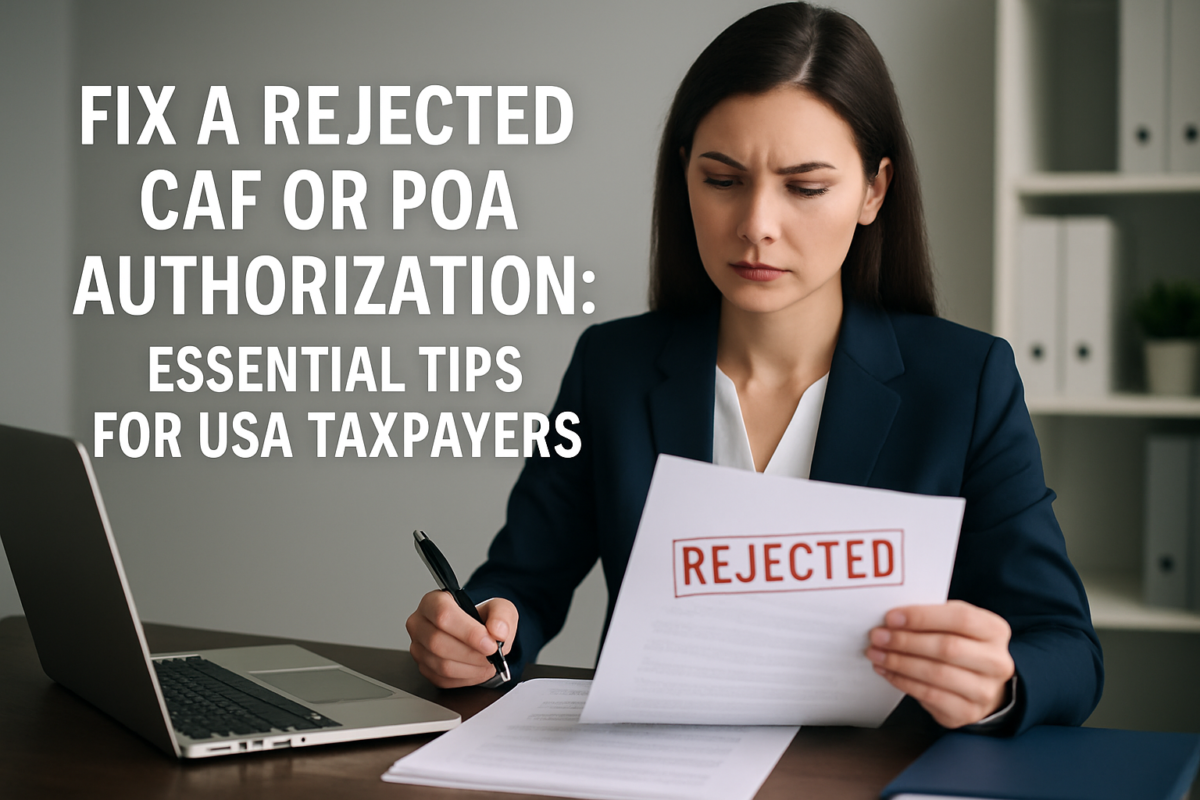 How to Fix a Rejected CAF or POA Authorization