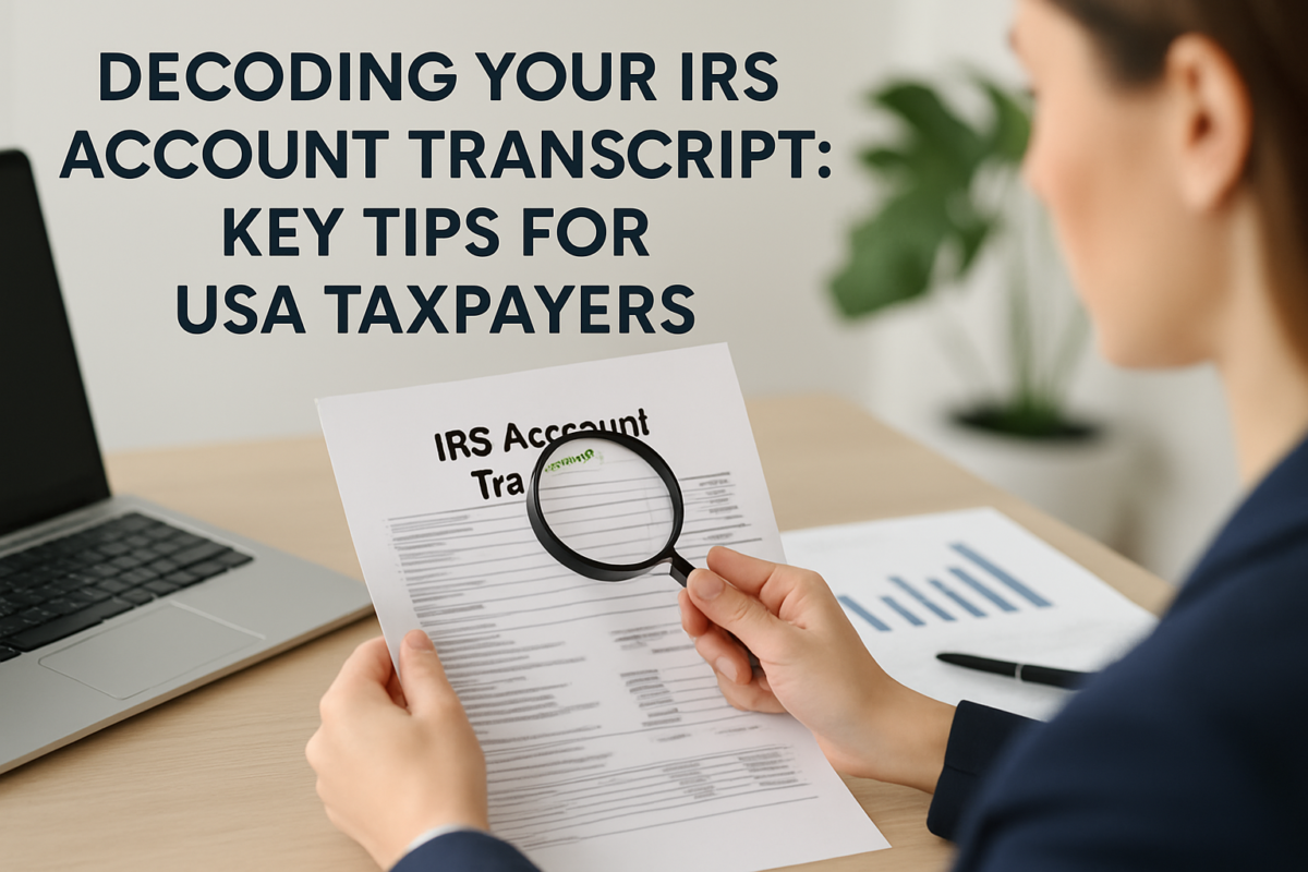 How to Read an IRS Account Transcript