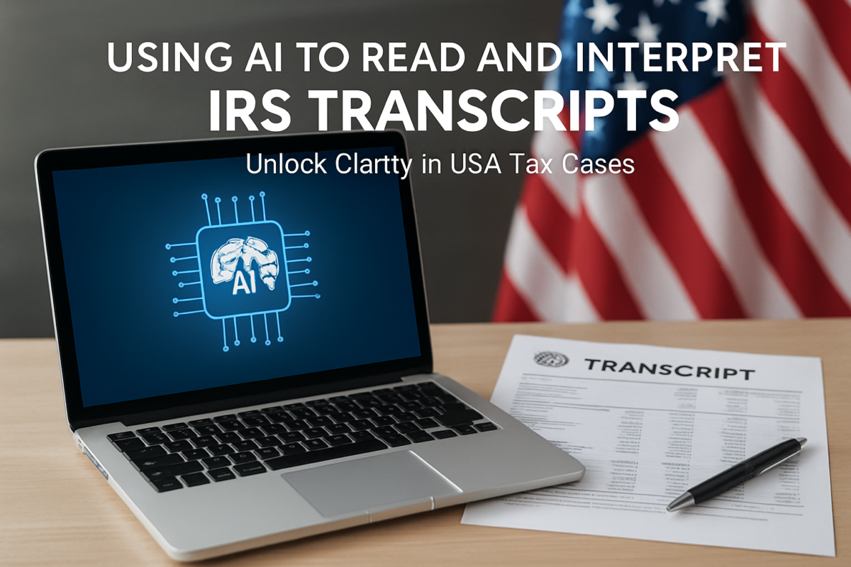 Using AI to Read and Interpret IRS Transcripts
